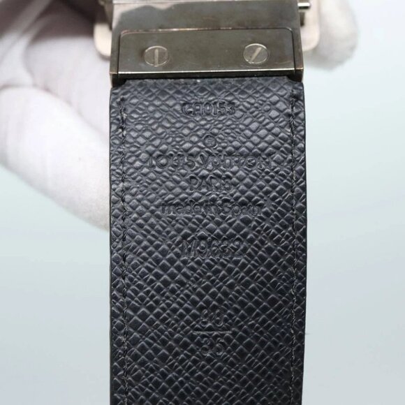 LOUIS VUITTON Damier Graphite Ceinture Amban Tour Belt M9632V LV Auth ki4850 - Picture 12 of 12